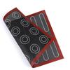 Aomily Silicone 30x40cm Two Sided In One Printing Macaroon Puff Baking Mat Non Stick Pastry Oven Cake Perforated Sheet Liner Mat