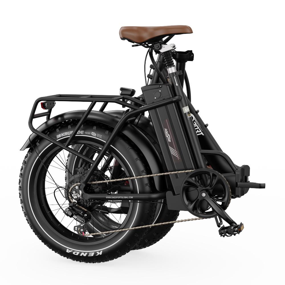 ONESPORT OT16Max 48V 500W Folding City Commuter Electric Bike, 20-inch, 48V 18AH battery, maximum range up to 120km.