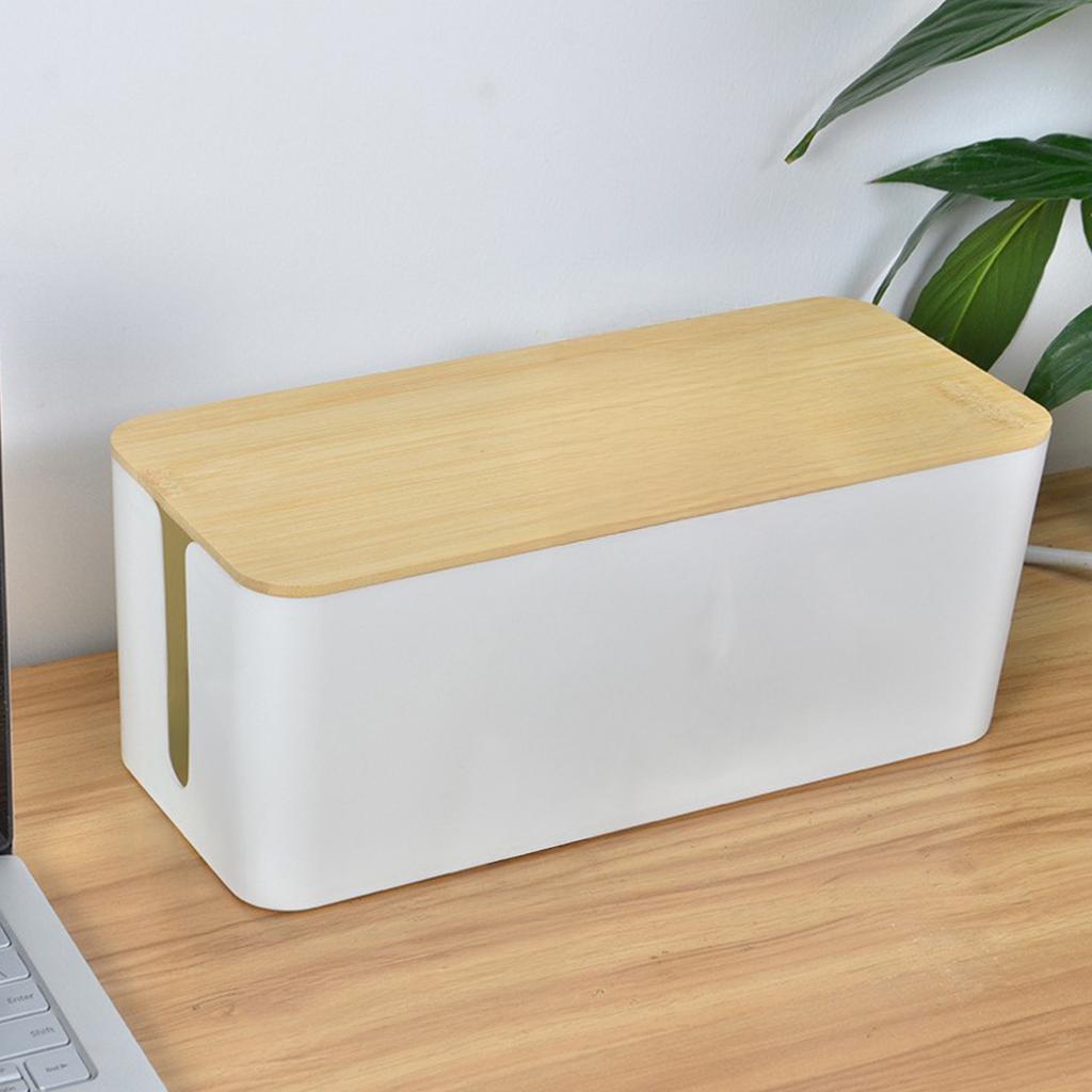 Cable Storage Box Power Board Wire Organizer Socket Strip Wire Case Computer Socket Organizer Home Cord Safety Storage Box