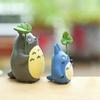 Aquarium Dekoration Lebendige Farbecht Aquarium Landschaftsbau PVC Anime Figur Miyazaki Katze mit Blatt