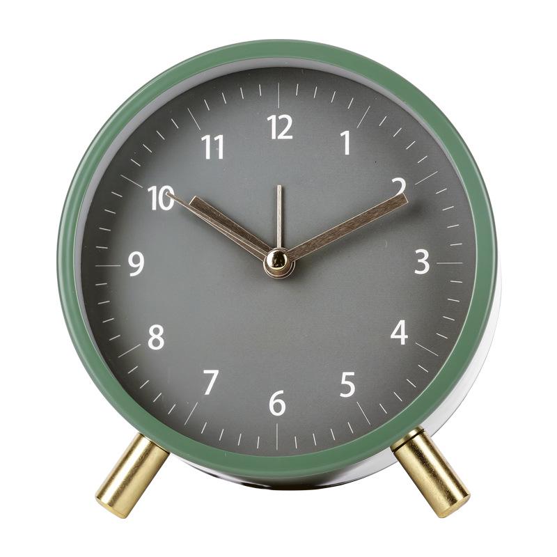 Nordische Stille Schreibtischuhr - Einfache, Stilvolle Weckuhr für Schlafzimmer & Wohnzimmer