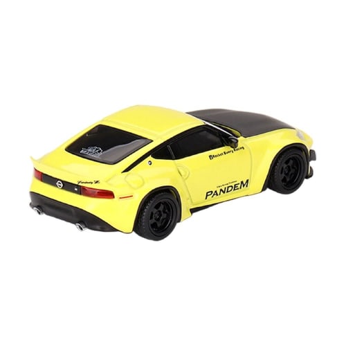 MINI GT 1/64 Pandem Nissan Z Ikazuchi Gelb (Linkslenker) Fertiges Produkt