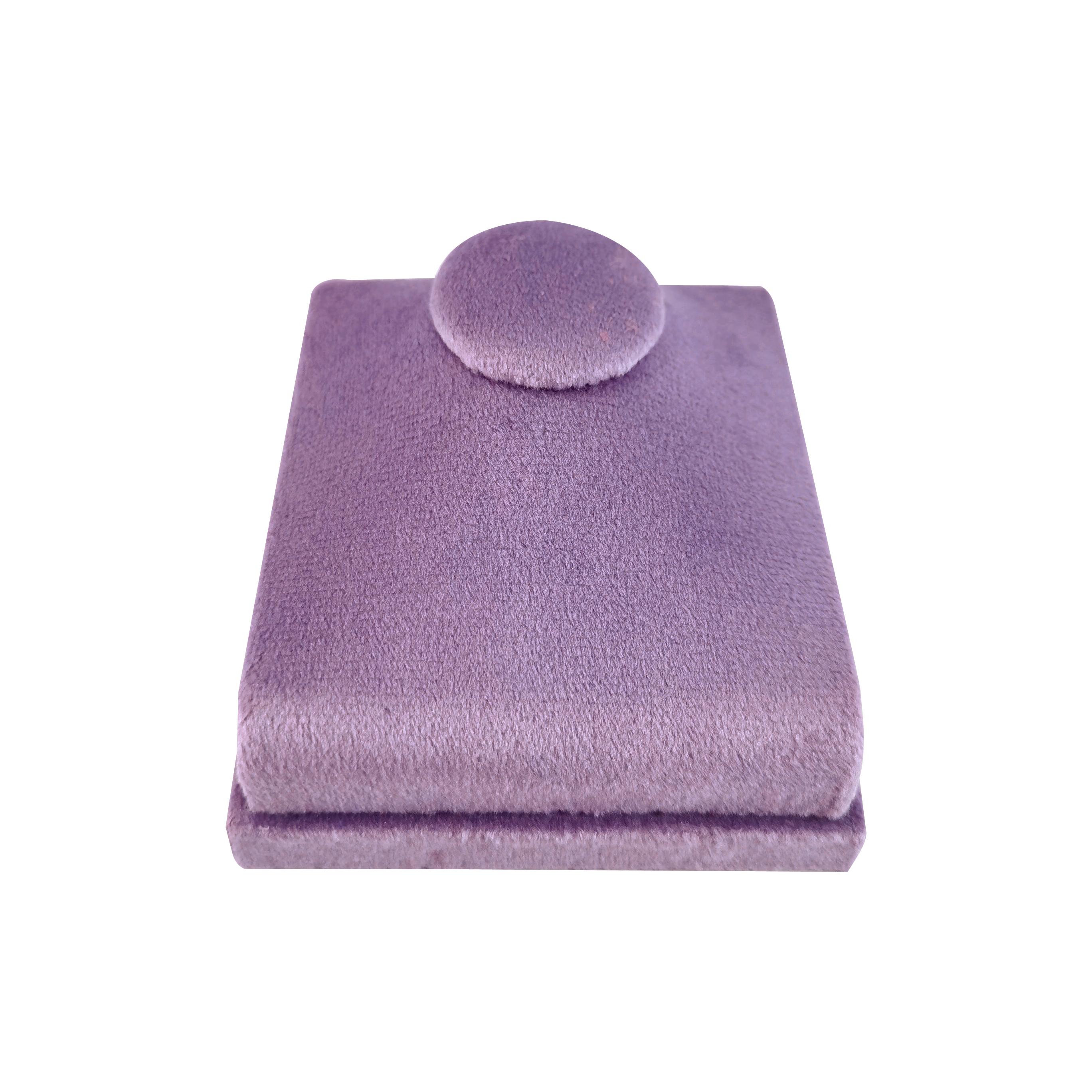 

Высококачественный бархатный органайзер для хранения ожерелий, мини-модель 8*9 см, серия подставок для ожерелий фиолетовый