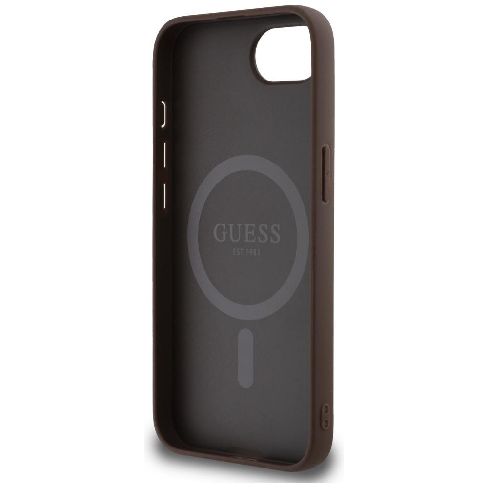 Etui do iPhone 16e Guess MagSafe Brązowy