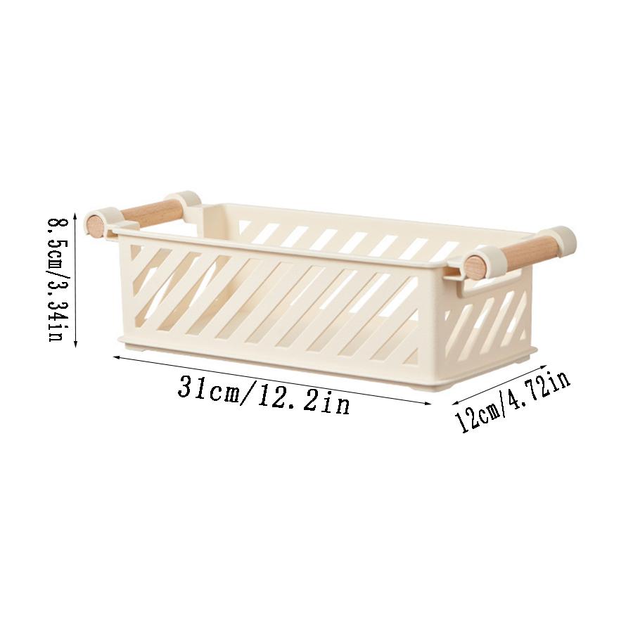 1/2PCS Japanese Simple Desktop Organiser Home Bedroom Sundry Organiser Snacks Basket Cosmetic Storage