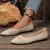 Fashion Lightweight Slip On Flat Shoes Woman Knit Mesh Breathable Summer Shoes for Women Mix Color Soft Sole Casual Work Shoes Plus Size