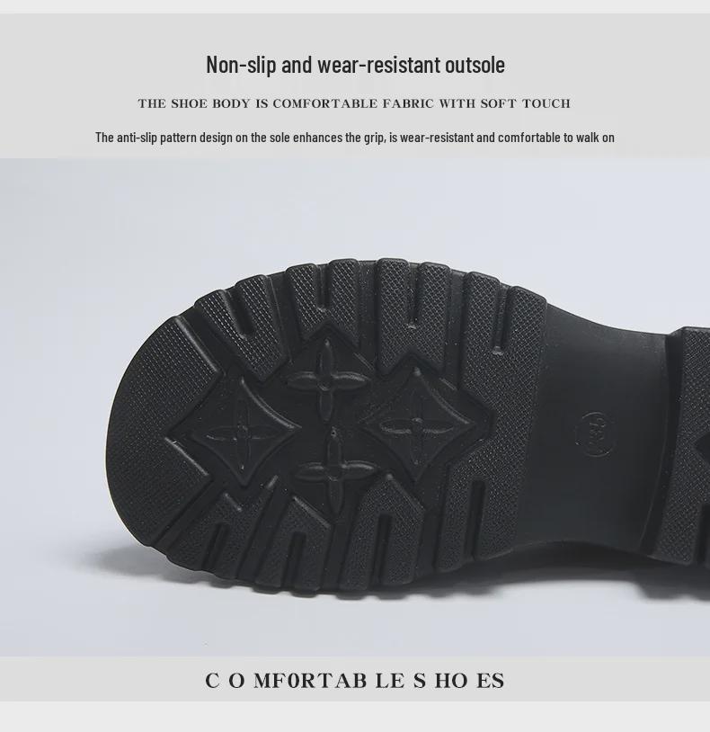 Damskie Loafersy na Grubej Podeszwie Sznurowane 2025: Wszechstronny brytyjski styl na wiosnę i lato