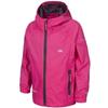 Veste de randonnée imperméable - Trespass - Qikpac - Manches longues - Rose - Sasparilla