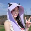 Breathable Soft Sun Protective Hat with Devil Ear Design For Beach Vacation Popular Bag Hat for Various Occasion