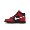 Nike Dunk High GS Czarne Uniwersytecka Czerwień Buty Sportowe Dziecięce Białe DB2179-003