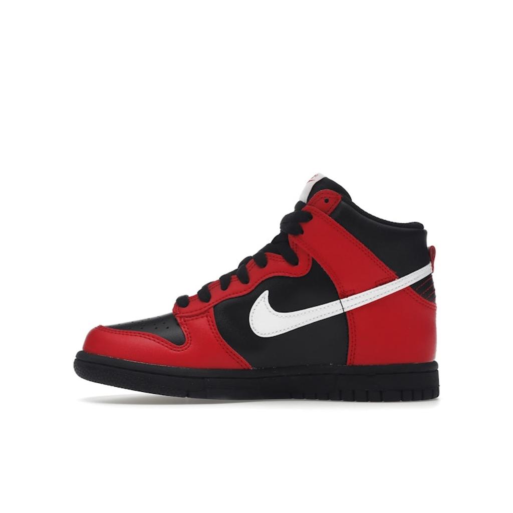 Nike Dunk High GS Czarne Uniwersytecka Czerwień Buty Sportowe Dziecięce Białe DB2179-003