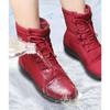 2025 Winter Shoes Women Snow Boots Waterproof Fashion Brand Cold Winter Women Ankle Boots Non-slip Ladies Cotton Shoes Black Red Brown Big Size 41