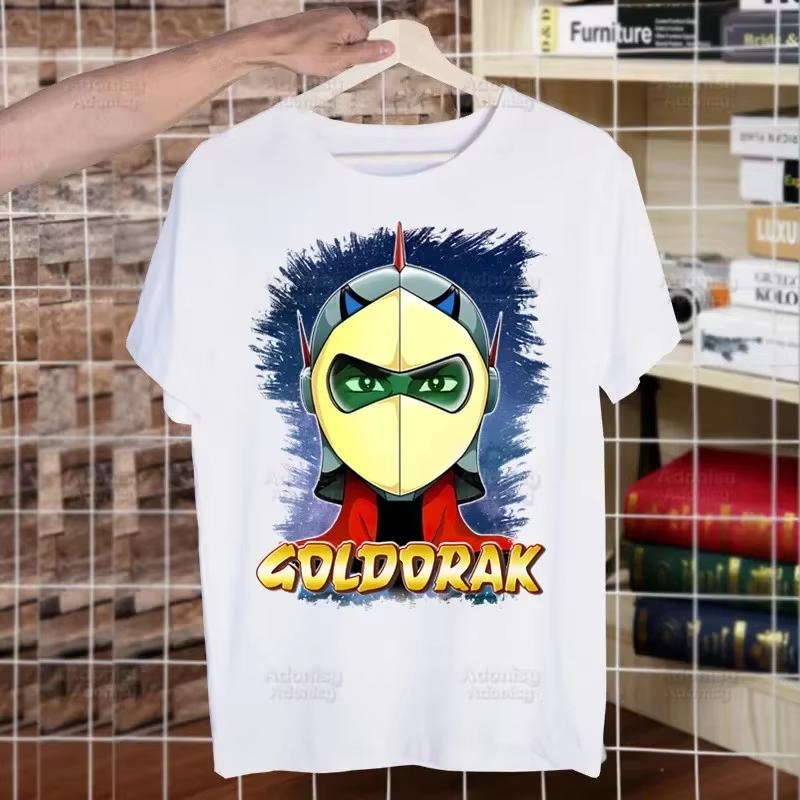 Manga Goldorak Ufo Robo Anime T-shirt Divertenti Hip Hop Estive Donna Uomo Mazinger Grendizer T-shirt Ulzzang Harajuku T-shirt Camicia