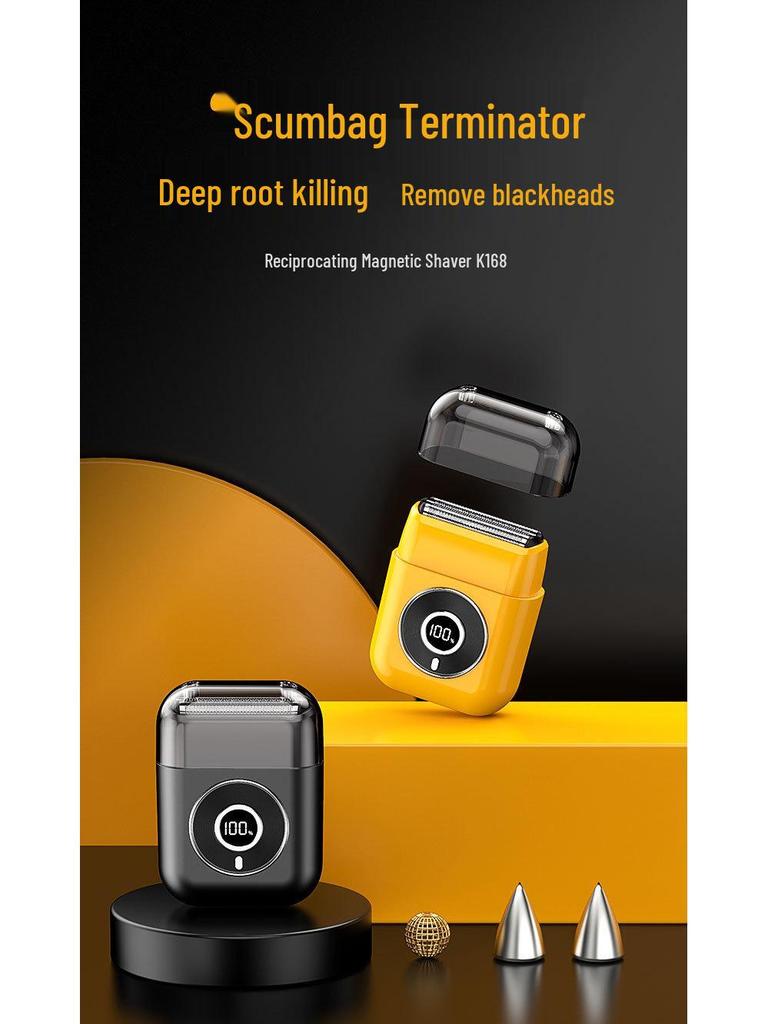 Portable Dual-Use Electric Shaver: Waterproof, Full-Body, Wet/Dry, Magnetic Travel Razor