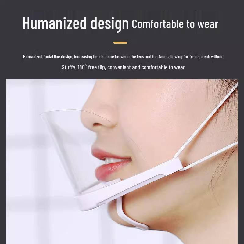 Anti-Fog Transparent Chef Mask for Kitchen and Restaurant