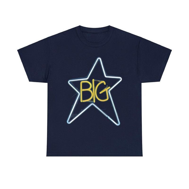 Big Star Band Lighting Basic Logo T Shirt Full Size