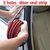 10m Universal Car Door Seal Strip, Double-Layer Thickened Noise Reduction, Waterproof Automotive Weather Stripping, 5-Hole