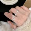 INS Style Sweet Dolphin Feather Adjustable Ring for Women - Trendy Open Design