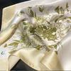 Silk Silk Scarf Women's Versatile High-end Small Square Scarf Fashion Small Scarf Temperament Decorative Women's Scarf