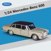 Welly 1/24 Mercedes Benz 600 Alloy Classic Car Model Diecasts Metal Vehicles Car Model Simulation Collection Childrens Toys Gift