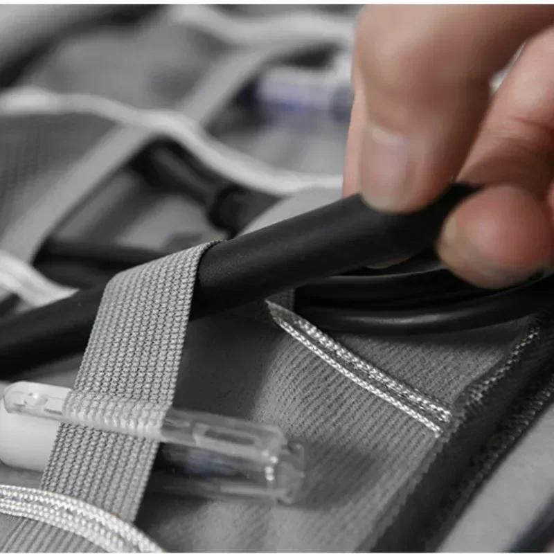 Cable Storage Bag Waterproof Digital Electronic Organizer Portable USB Data Line Charger Plug Storage Bag Travel Cable Organizer
