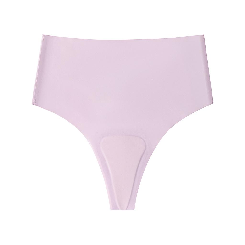 Plus Size Ladies' New Spring Summer Sports Yoga Anti-embarrassment Silk Soft Seamless High Waist Underwear