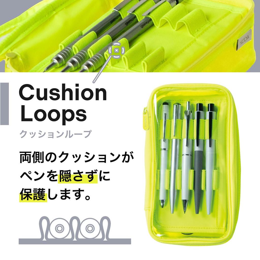 LIHIT LAB XCOA Reversible Clear Pencil Cobalt Case, Blue, A3800-8