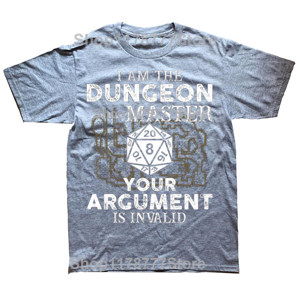 Funny Dungeons and Dragons Dungeon Master T Shirts Cotton Streetwear Short Sleeve Birthday Gifts Mens Clothing Oversized T Shirt