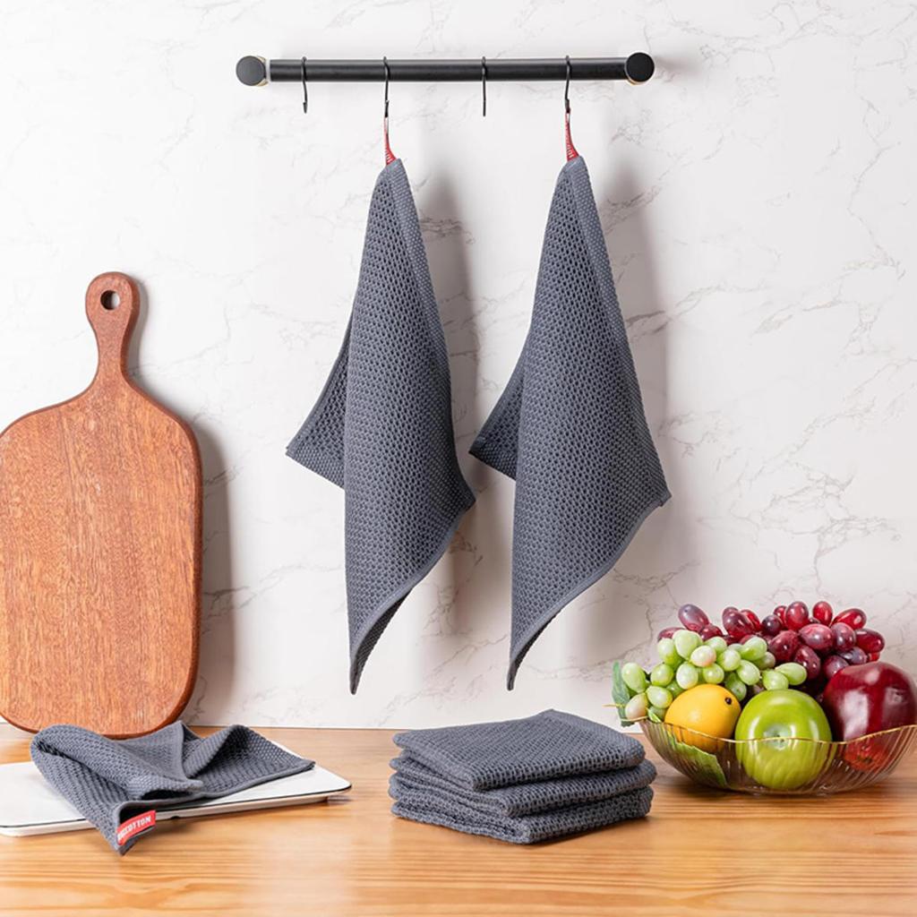 Cotton Towel Soft Absorbent Dishcloth Kitchen Dish Rags Honeycomb Breathable Face Wash Towel Household Cleaning Cloth Wash Cloth