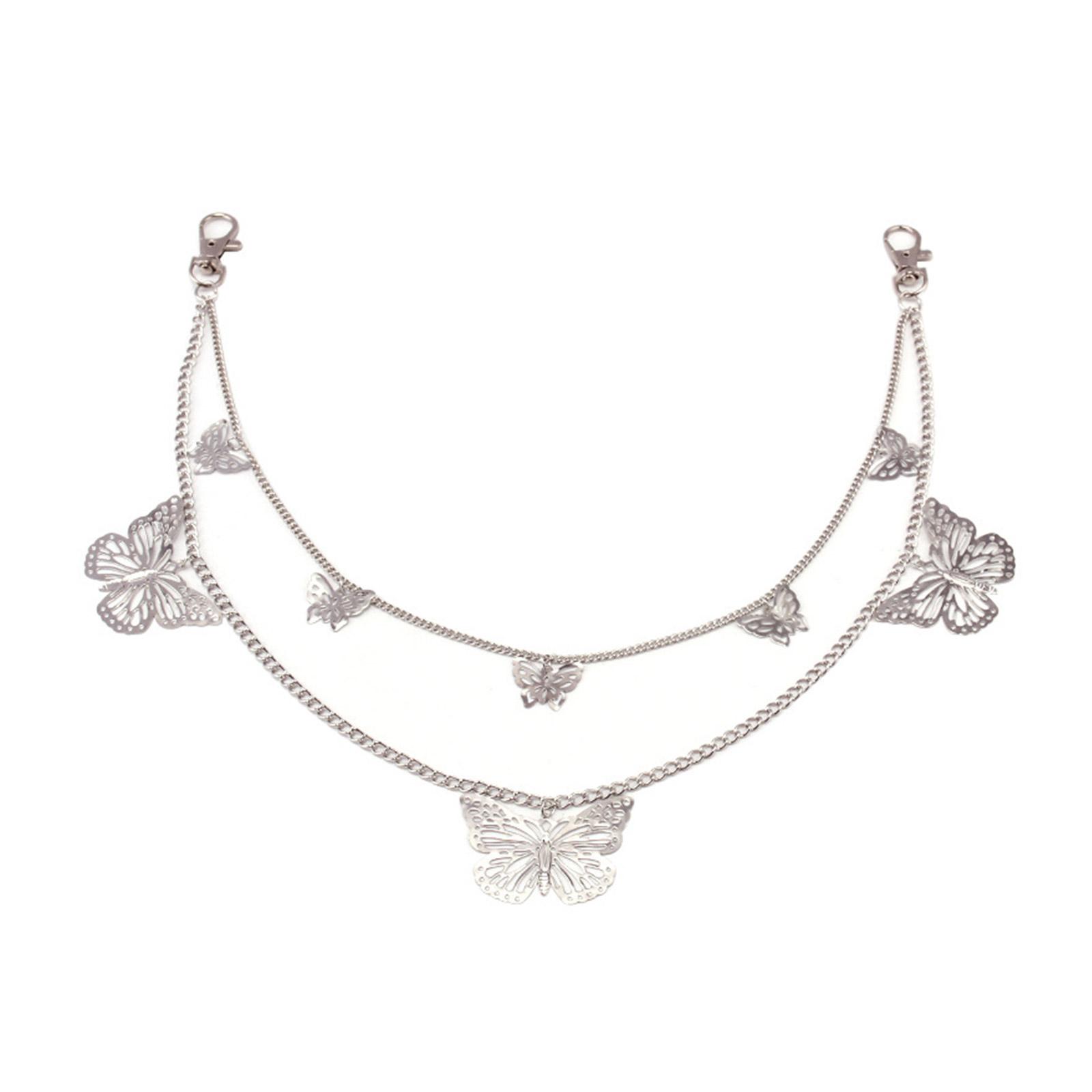 

Durability Metal Chain Belt Rustproof Chain Belt Youth Fashion Chain Belt for Street Performances C