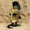 Bronze Finish Spartan Helmet: Greek Warrior Armor Decor