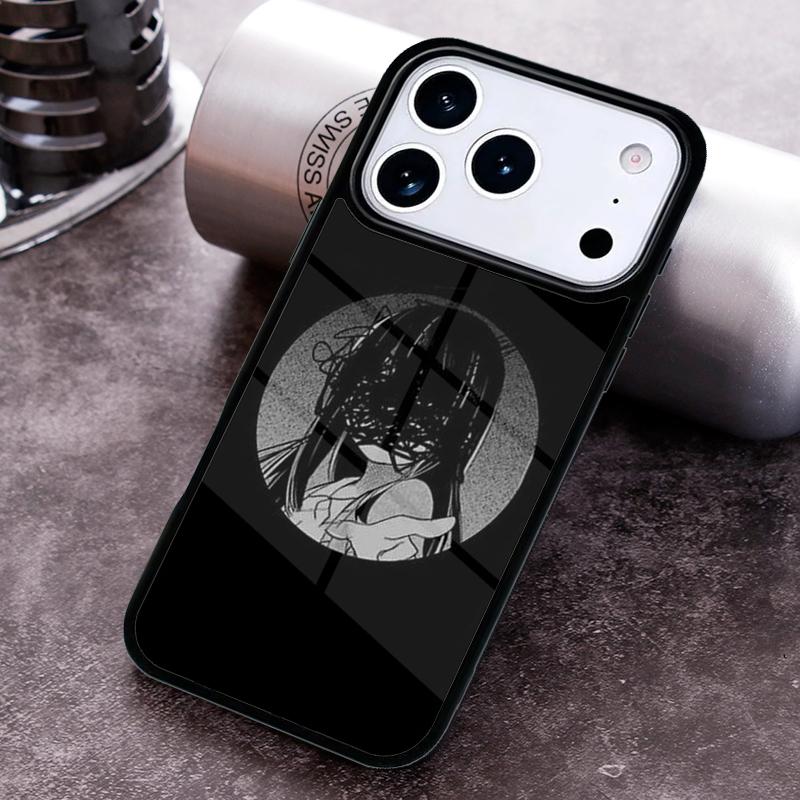 Sad Anime girl Phone Case For iPhone 17,16e,15,14,13,12,11,Mini,Pro,MAX soft Silicone Cover
