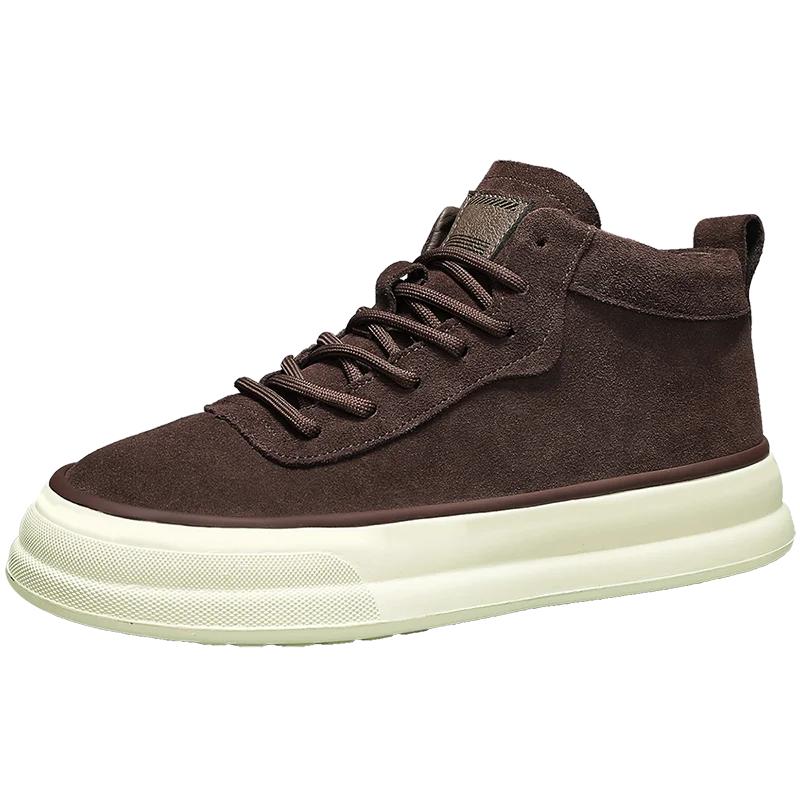 

Skateboard Men s Sneakers Non-slip Sports and Leisure Soft and Comfortable Casual Shoes All-match Wear-resistant All-match New 44 коричневый