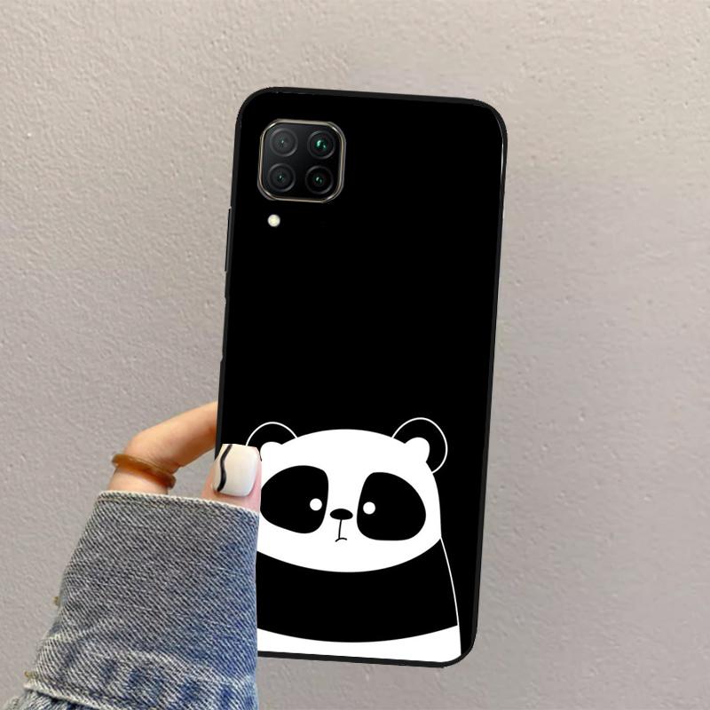 Panda Animal For Huawei Nova Y73 Y72 Y61 Y91 Y70 Y60 Y90 12s 12i 11i 8i 9 10 SE P30 P40 Lite P60 Pro Case