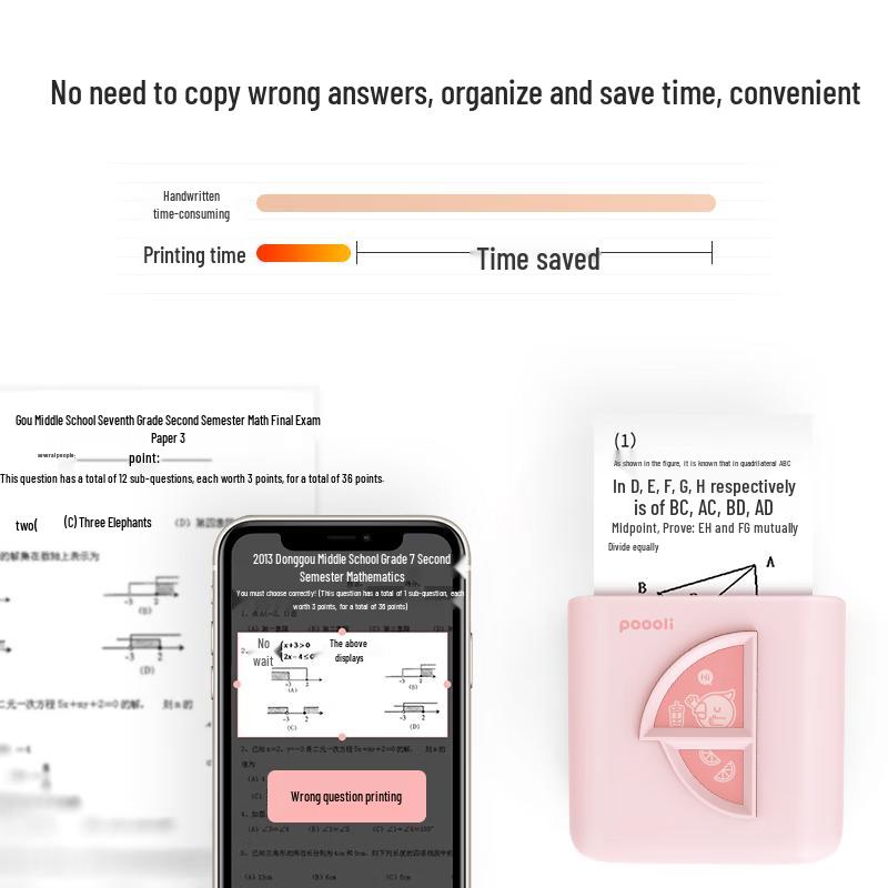 Hanyin Boli L5s Portable Student Mini Printer CN Plug (adapter Included)