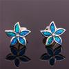 Fashionable Commuting Cute Five Petal Flower Earrings Small and Fresh