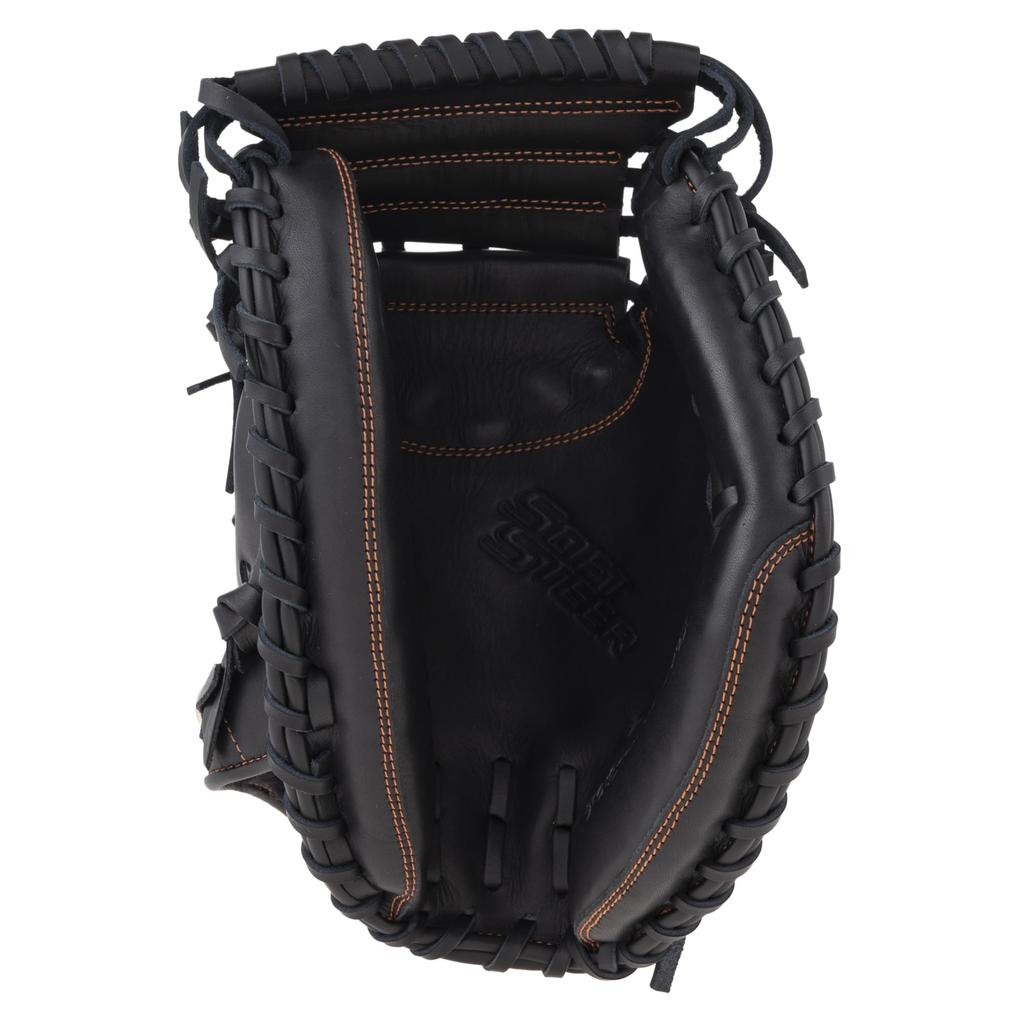 ZETT Soft Baseball Limited for Boys and ZETT Baseball Swallow Sports Catcher's Mitt, Edition, Juniors, Kids, BJC742612, Equipment, (1900 Black)