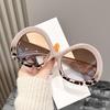 Butterfly Frame Personalized Contrasting Sunglasses Wind Fashion Trend Plain Artifact Sunglasses 5694