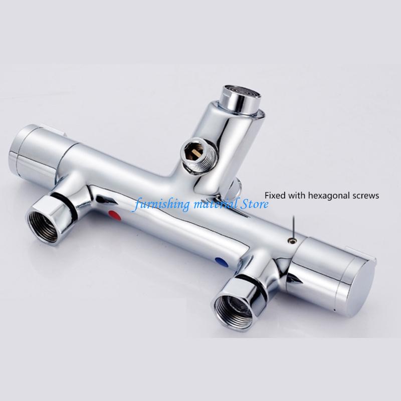 Y5GD Wall Mounted Thermostatic Faucet Mixing Valves Bathroom Thermostatic Shower Valves Trim Bathroom Accessory for Home Hote