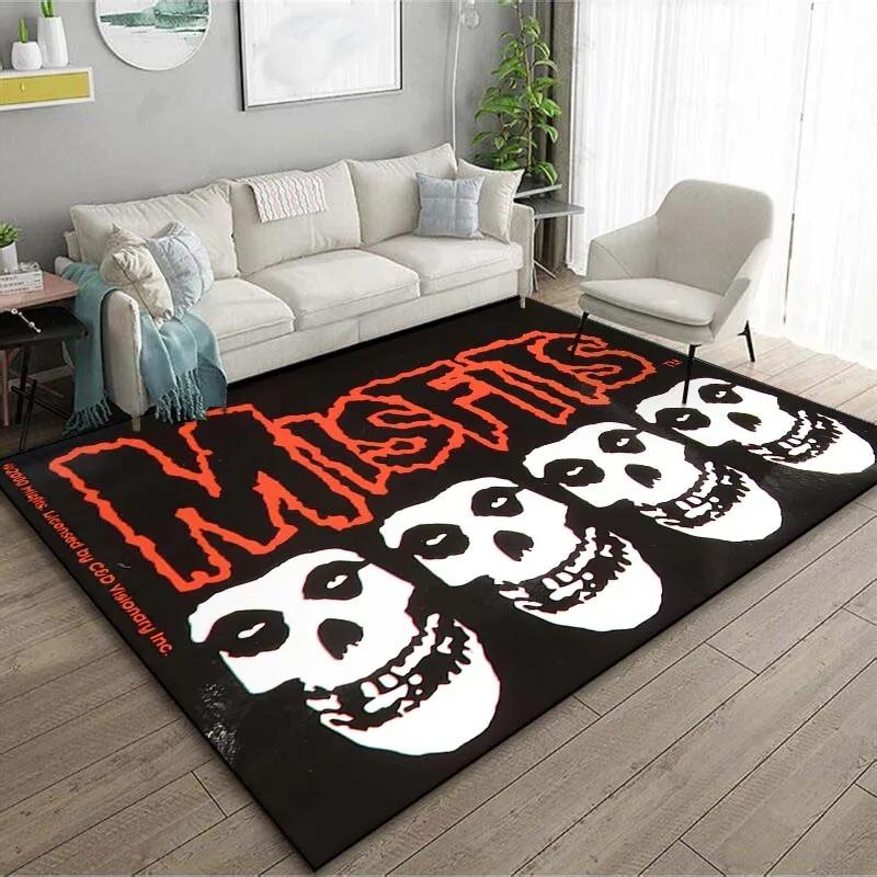 

Band M-Misfits Patterned Floor Mat 15 Size Living Room Bedroom Bedside Bathroom Floor Mat Bar Club Area Rug Living Room Decor 40x60cm