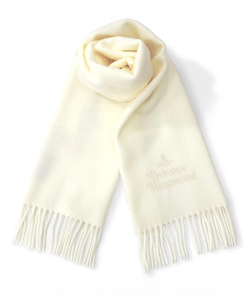 

Vivienne Westwood Scarf 81030007 A401 White and Carry Bag [Ribbon Wrapped, Case, Included] [Used]
