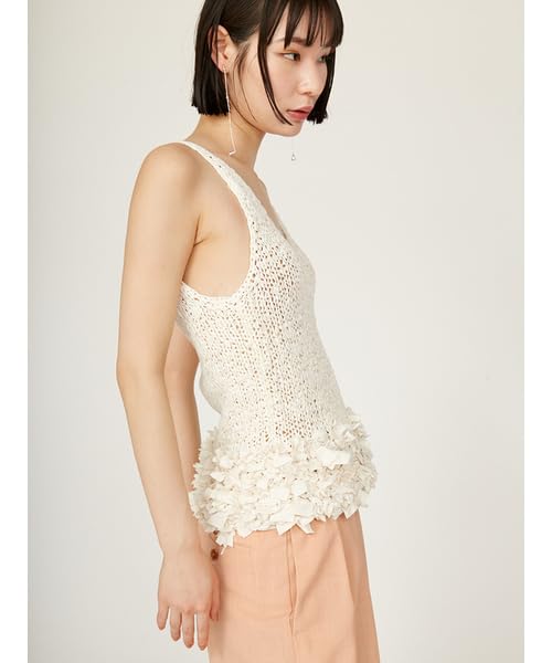 Emi Ribbon Detail IVR Women's Top, 13WNT252033,