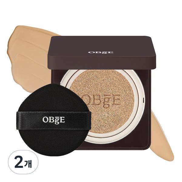 

OBge Perfect Homme Cushion SPF50+ PA+++ 15g, No. 2 Beige, 2 pieces, Korea best mens cosmetics