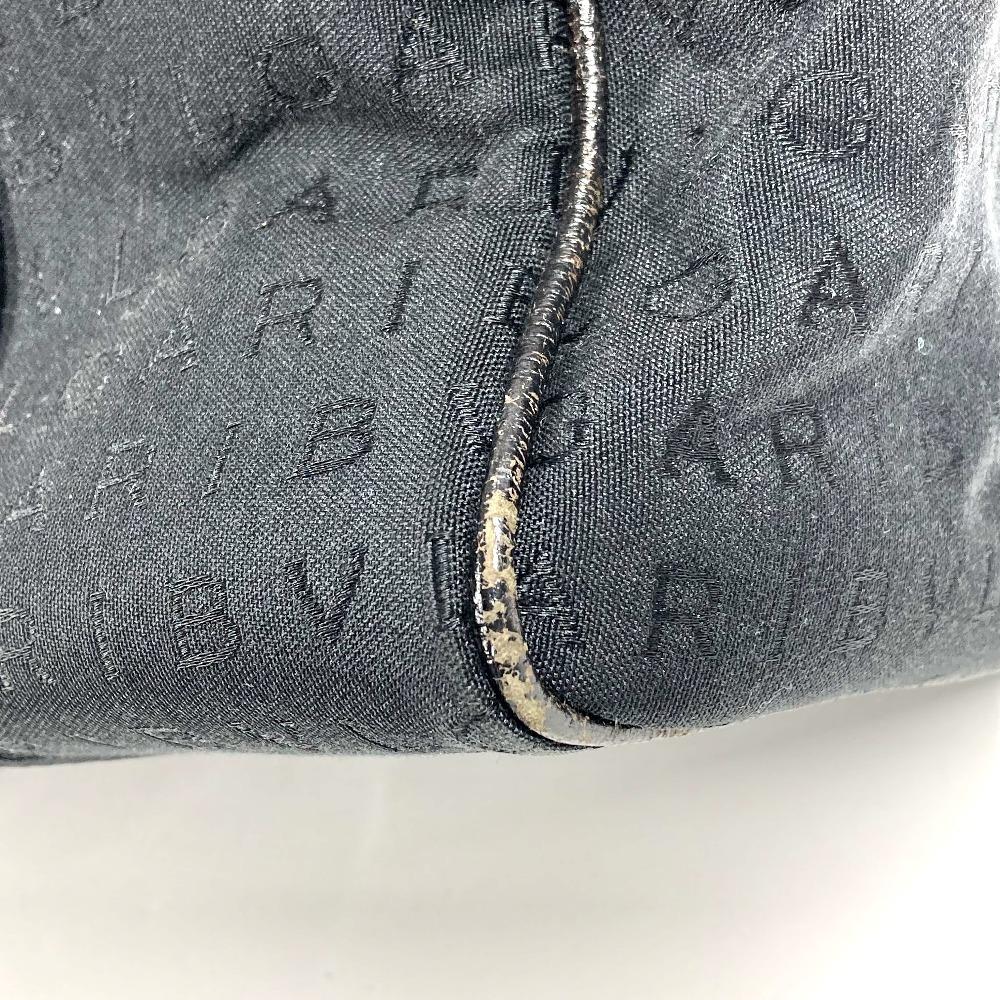 BVLGARI Logo mania Bag Tote Bag Shoulder Bag Leather/Canvas Black