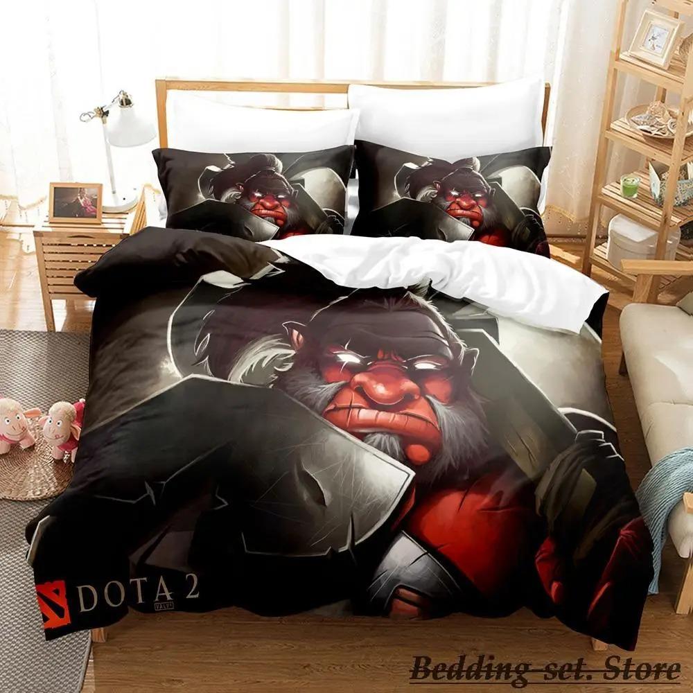 

Game Dota 2 Комплект постільної білизни Single Twin Full Queen King Size Bed Set Adult Kid Bedroom Duvetcover Sets Anime parure de lit Bed AU King 240x210cm