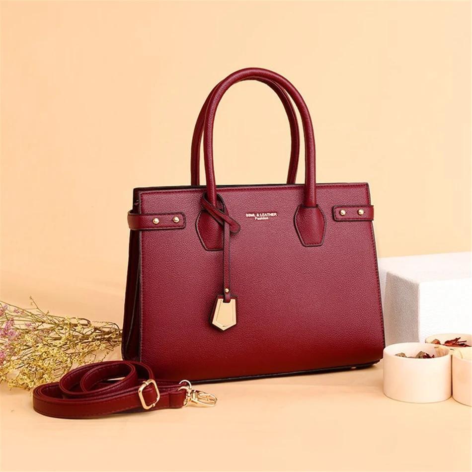 Genuine Handbags For Women New Luxury Ladies Hand Bags Female Leather Shoulder Top-Handle Crossbody Bags Casual Tote