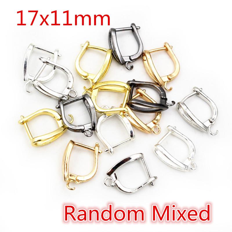 

10pcs 2-Styles Bronze French Earring Hooks Lever Back Open Loop Setting for DIY Earring Clips Clasp Jewelry Making Accessories