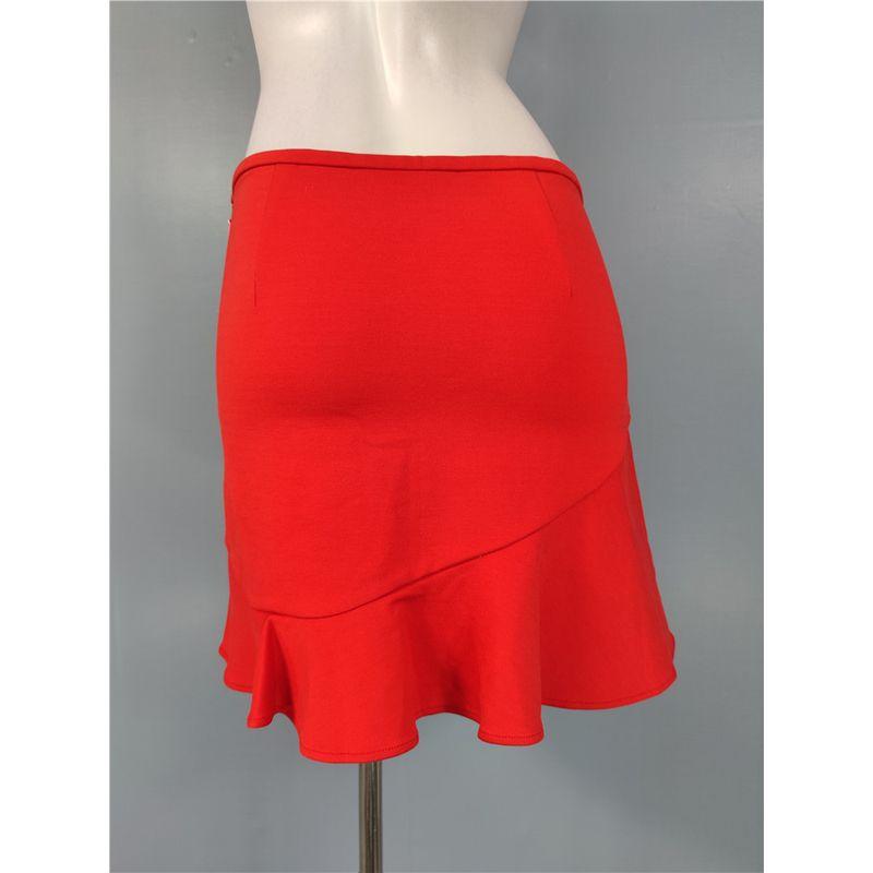 Export A's New Year Red High-Waist Slim Looking Sexy Fashion Stylish 2025 Sheath Umbrella-Shaped High Quality Skirt
