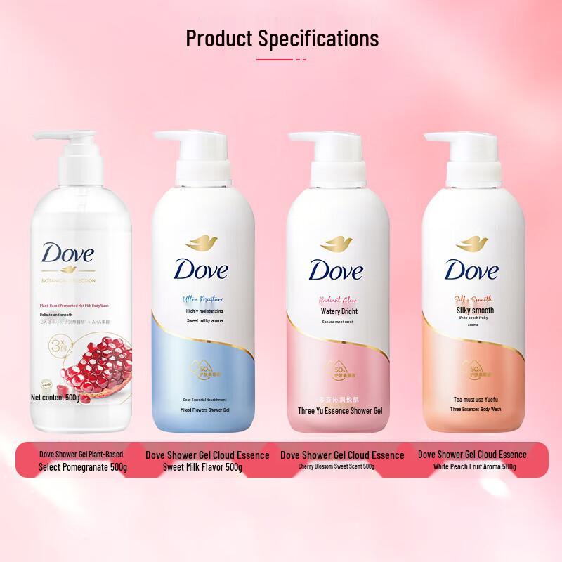 DOVE Cherry Blossom Hydrating Body Wash Twin Pack