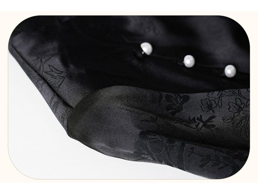 Nou Cheongsam de damă în stil chinezesc cu mâneci lotus jacquard 2024 - Acum caută agenți